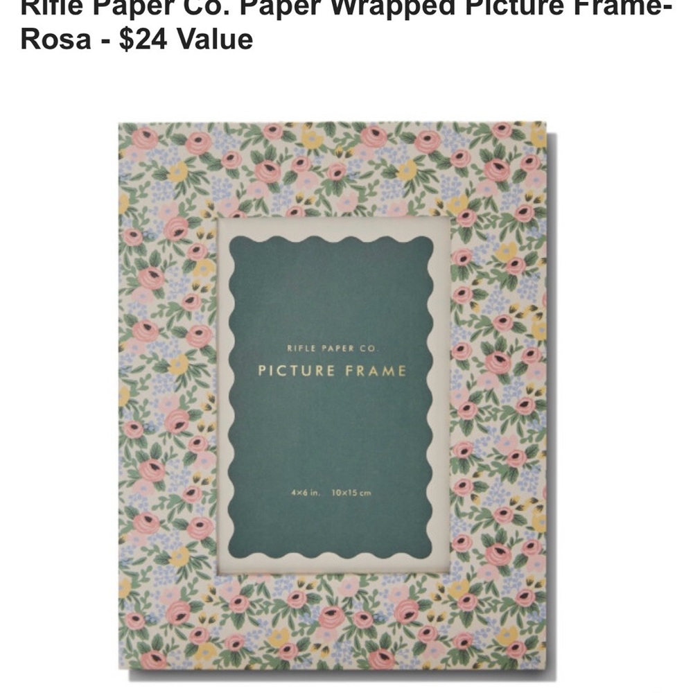 Rifle Paper Co. Rosa Floral Picture Frame